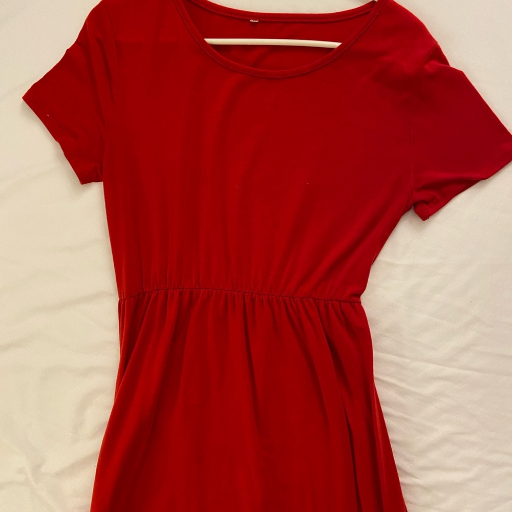 Long Red dress